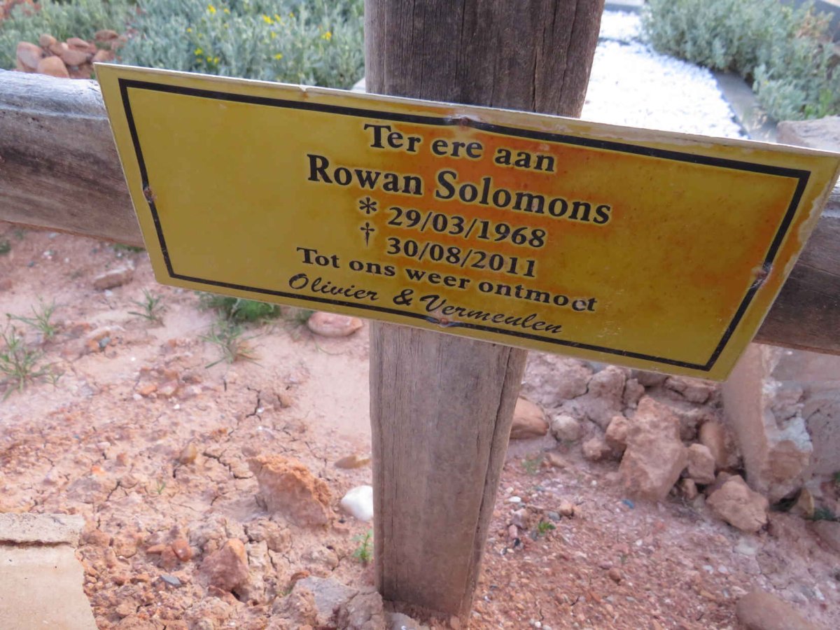 SOLOMONS Rowan 1968-2011