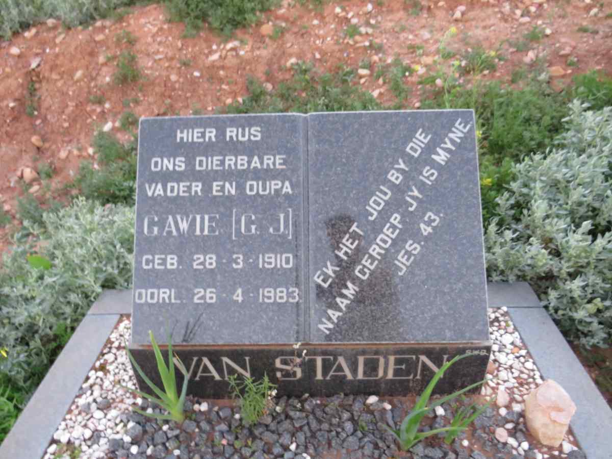 STADEN G.J., van 1910-1983
