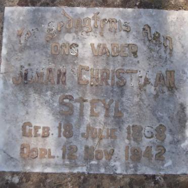 STEYL Johan Christiaan 1868-1942