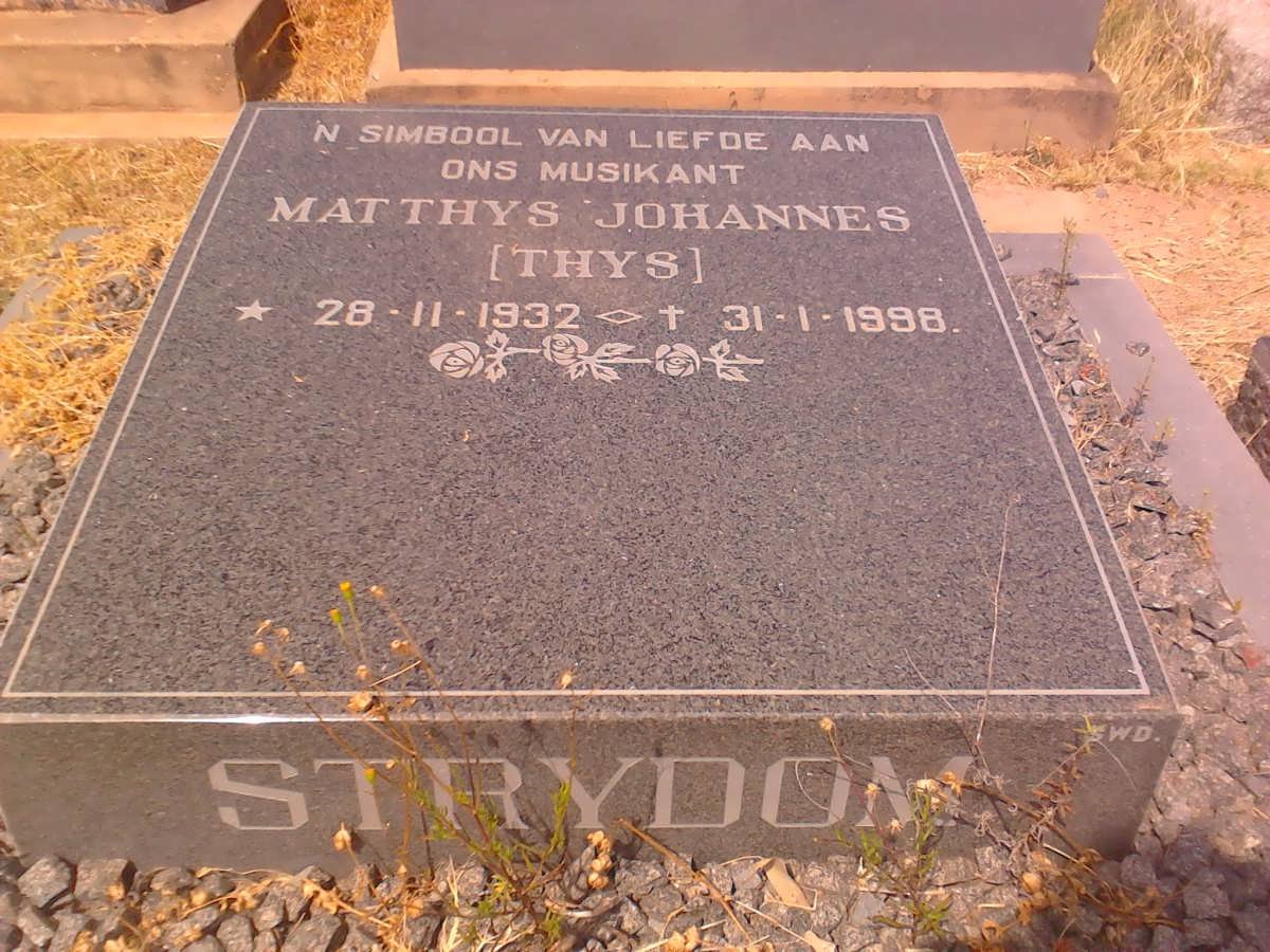 STRYDOM Matthys Johannes 1932-1998