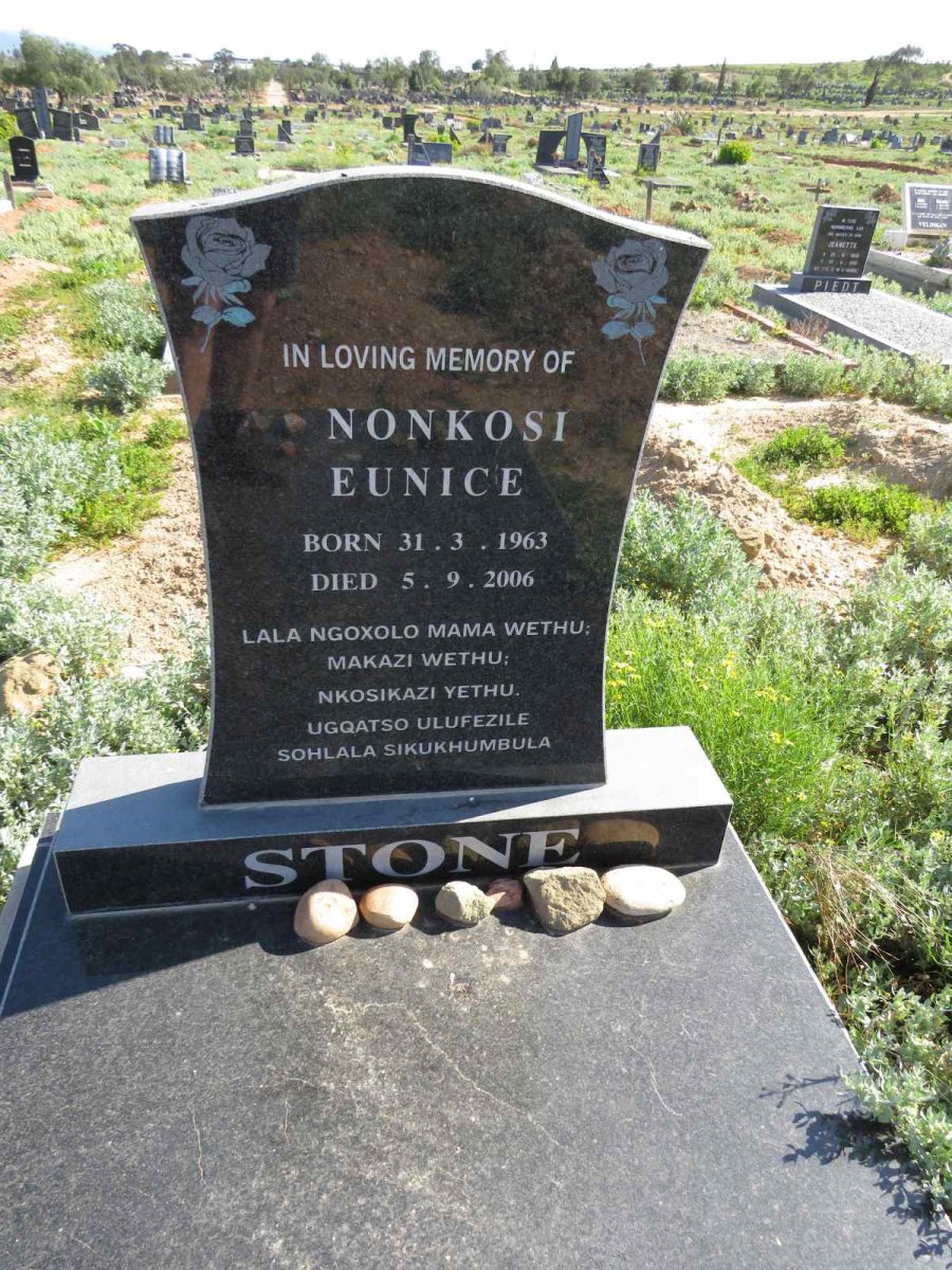 STONE Nonkosi Eunice 1963-2006