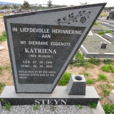 STEYN Katriena nee BLAAUW 1949-2010