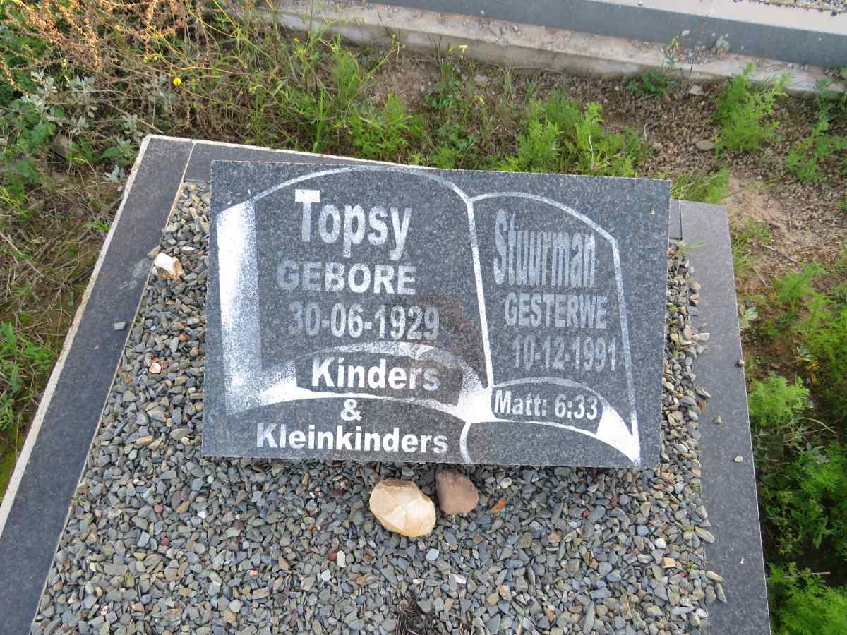 STUURMAN Topsy 1929-1991
