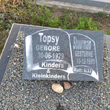 STUURMAN Topsy 1929-1991