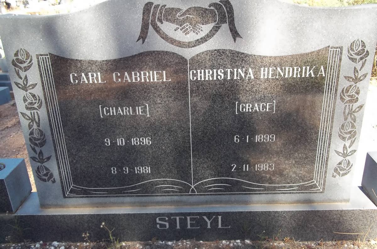 STEYL Carl Gabriel 1896-1981 &amp; Christina Hendrika 1899-1983