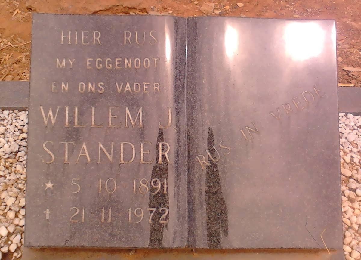 STANDER Willem J.1891-1972