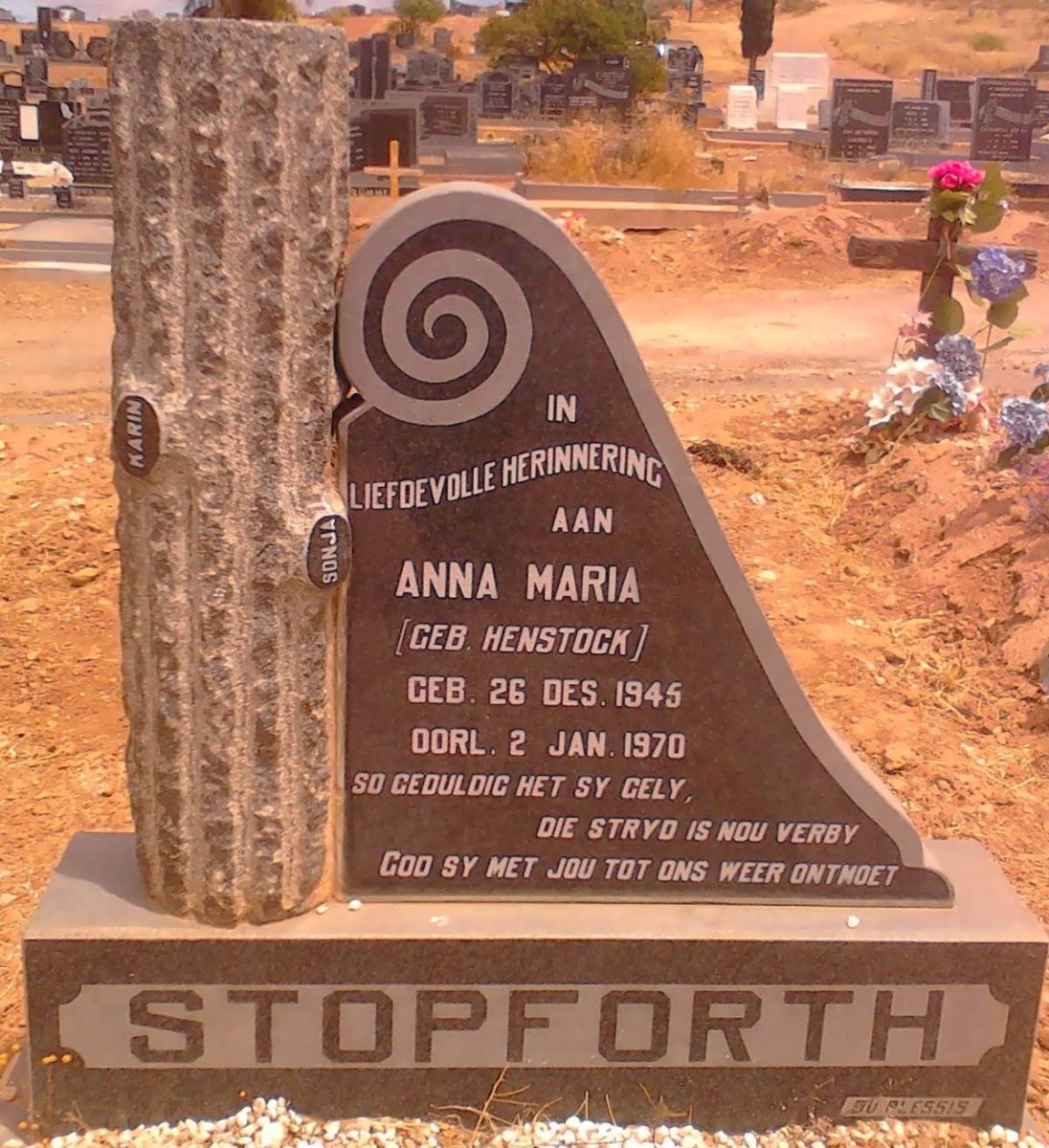 STOPFORTH Anna Maria  nee HENSTOCK 1945-1970