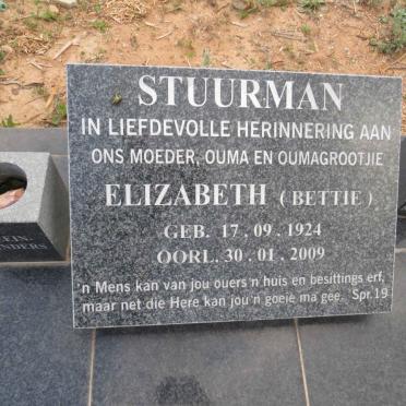 STUURMAN Elizabeth 1924-2009