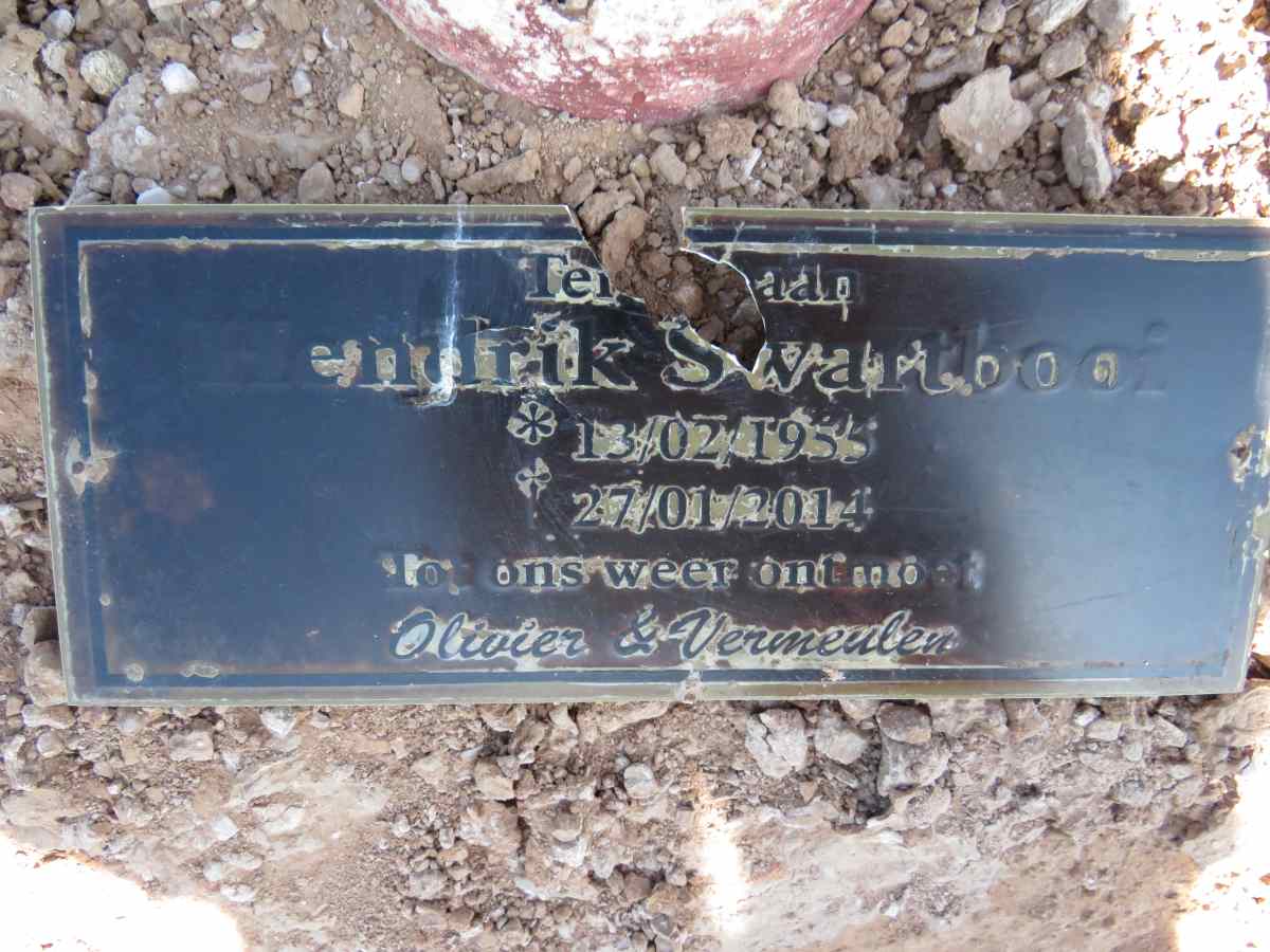 SWARTBOOI Hendrik 1955-2014