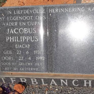 TERBLANCHE Jacobus Philippus 1937-1992