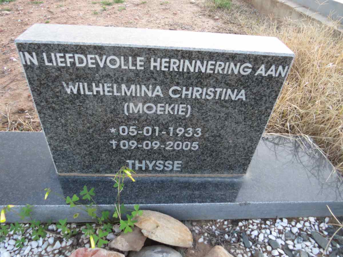 THYSSE Wilhelmina Christina 1933-2005