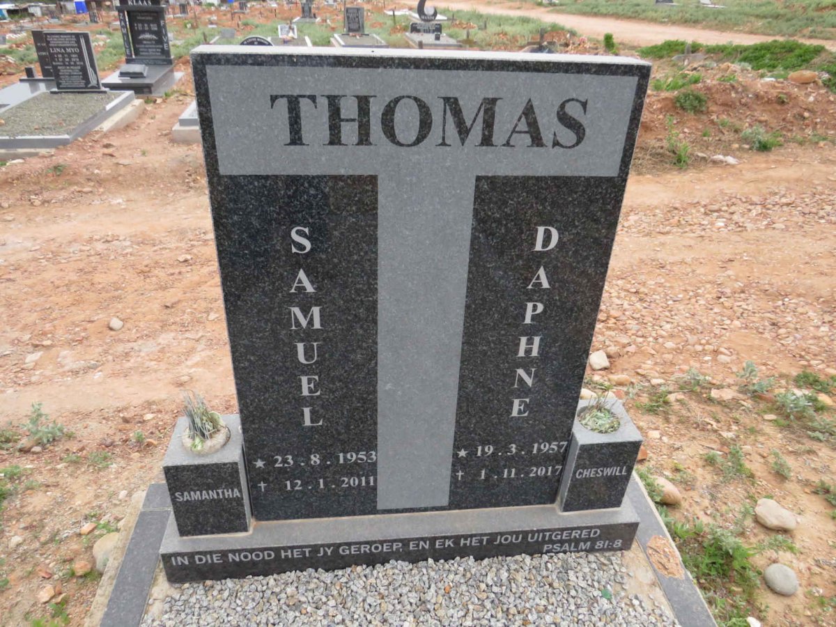 THOMAS Samuel 1953-2011 & Daphne 1957-2017