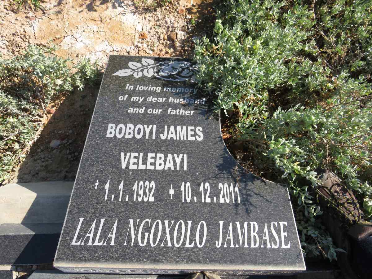 VELEBAYI Boboyi James 1932-2011