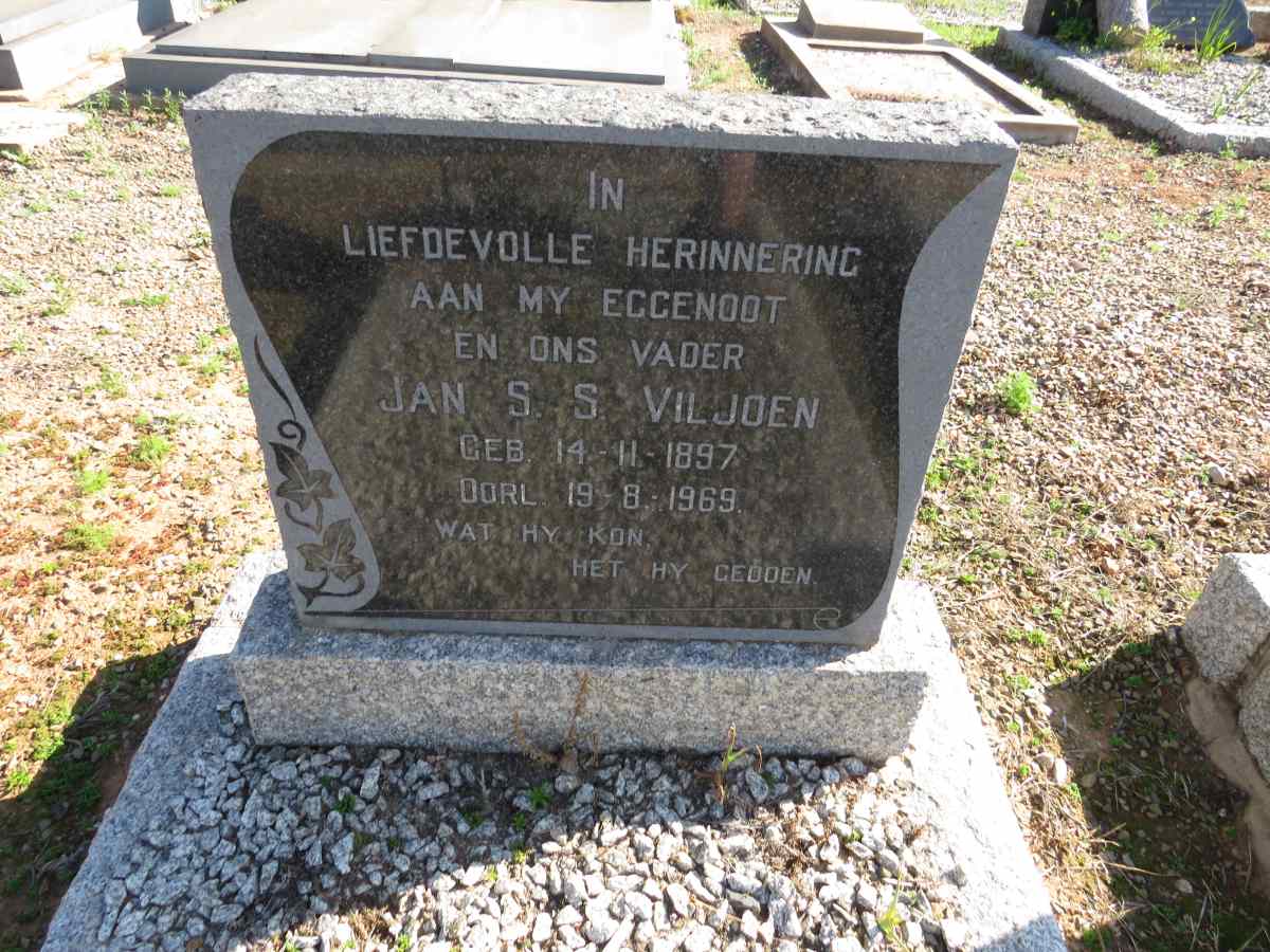 VILJOEN Jan S.S. 1897-1969
