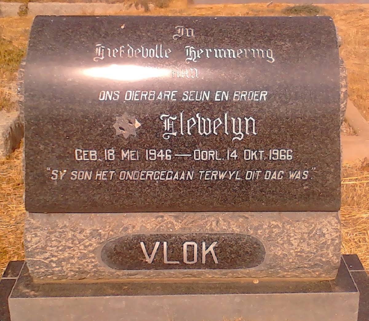 VLOK Llewelyn 1946-1966