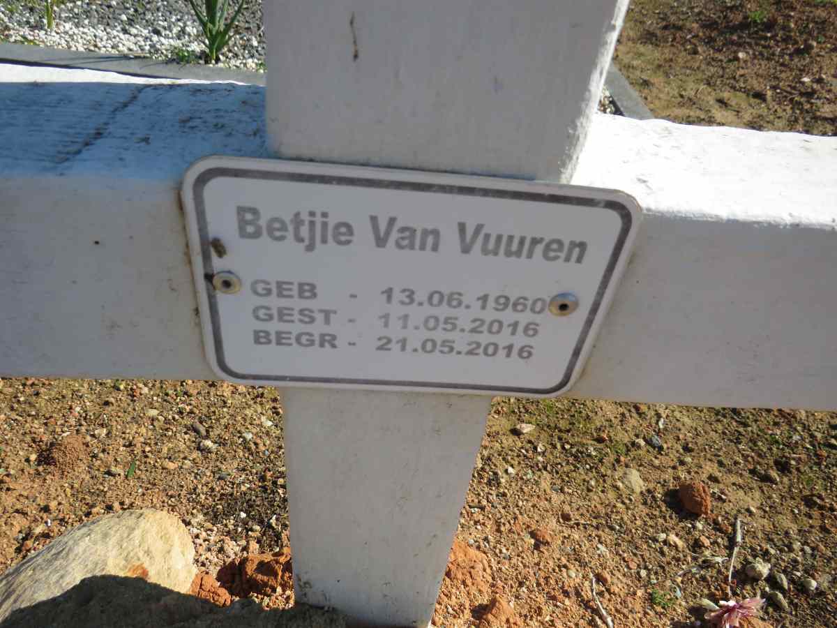 VUUREN Betjie, van 1960-2016