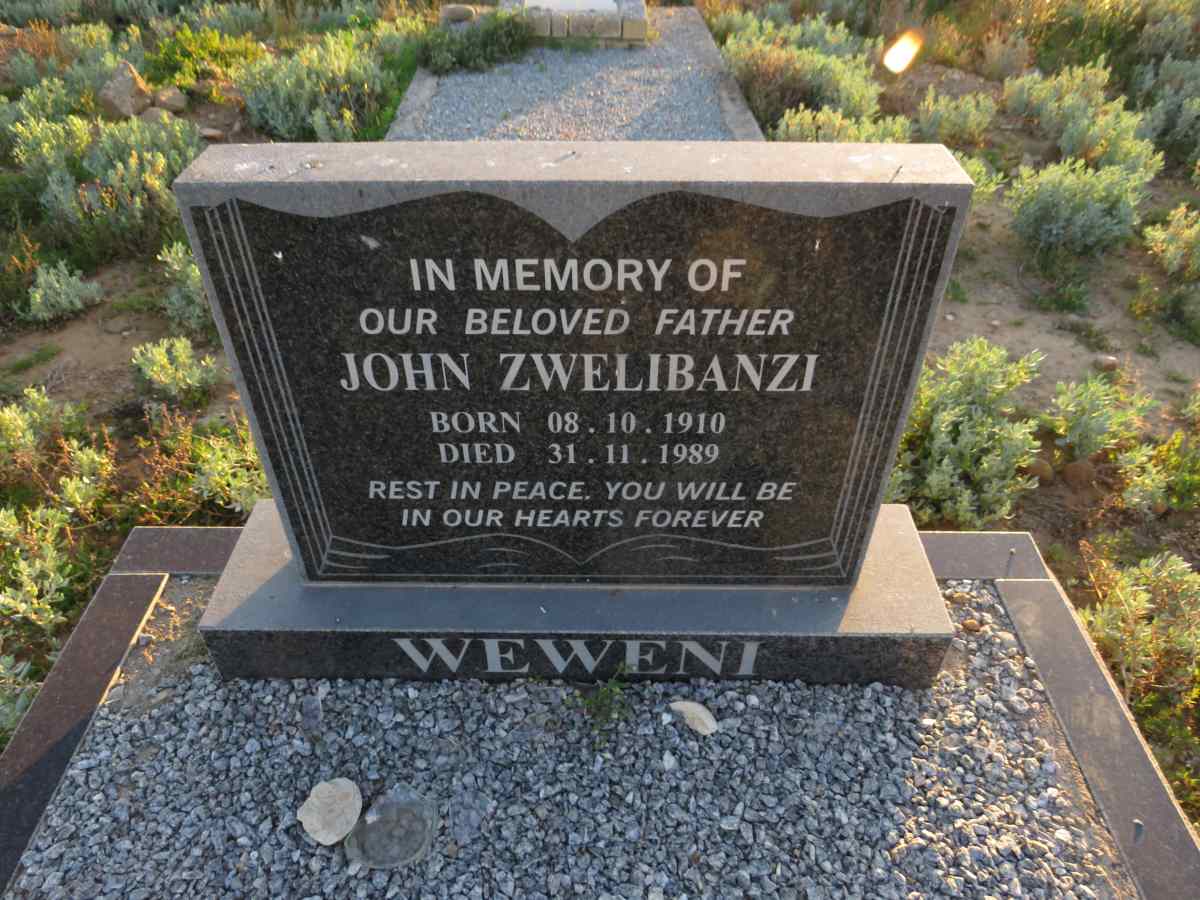 WEWENI John Zwelibanzi 1910-1989