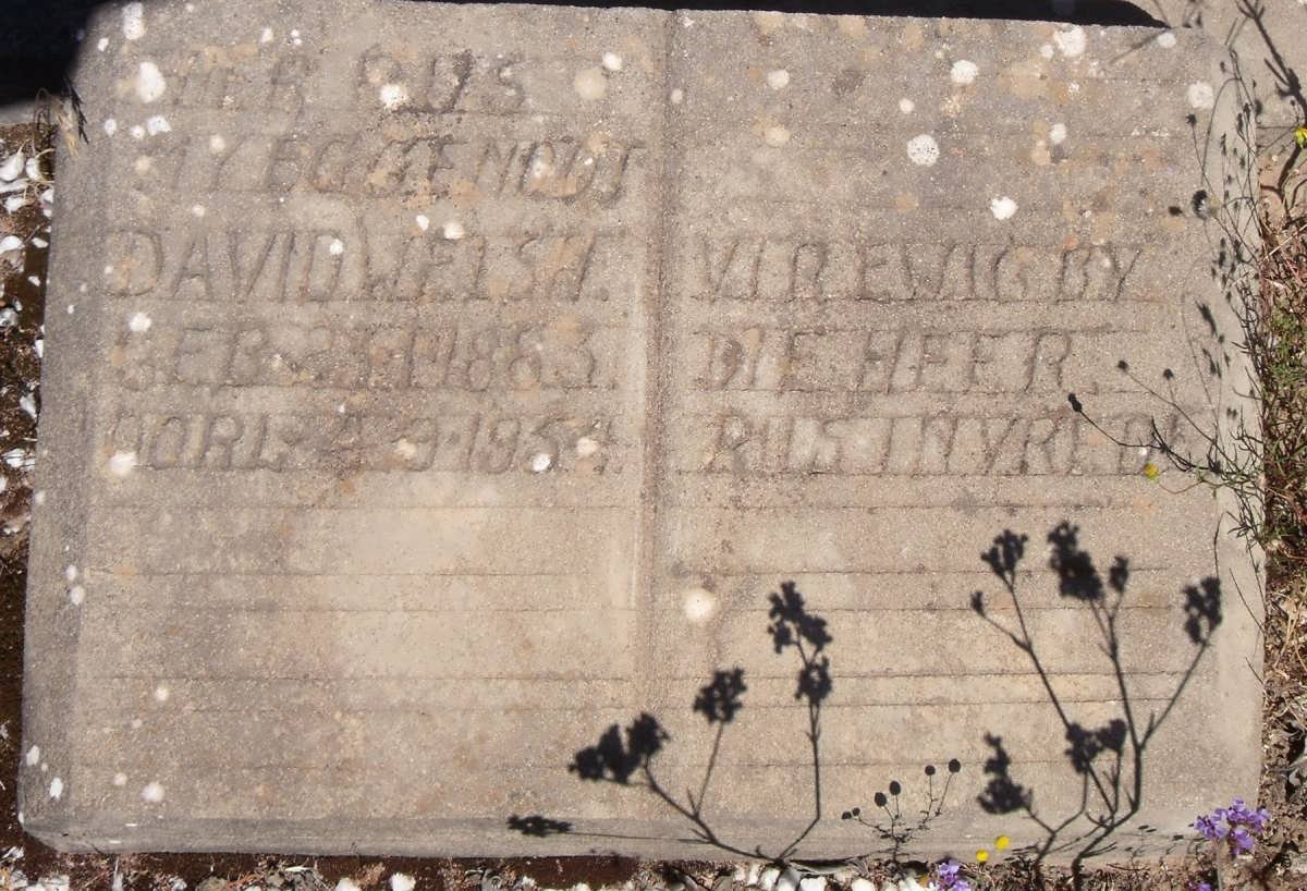 WELSH David 1863-1954