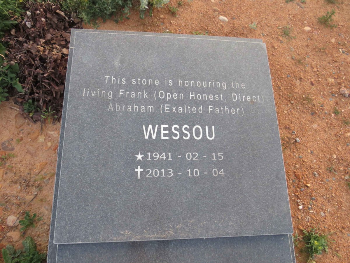 WESSOU Frank Abraham 1941-2013