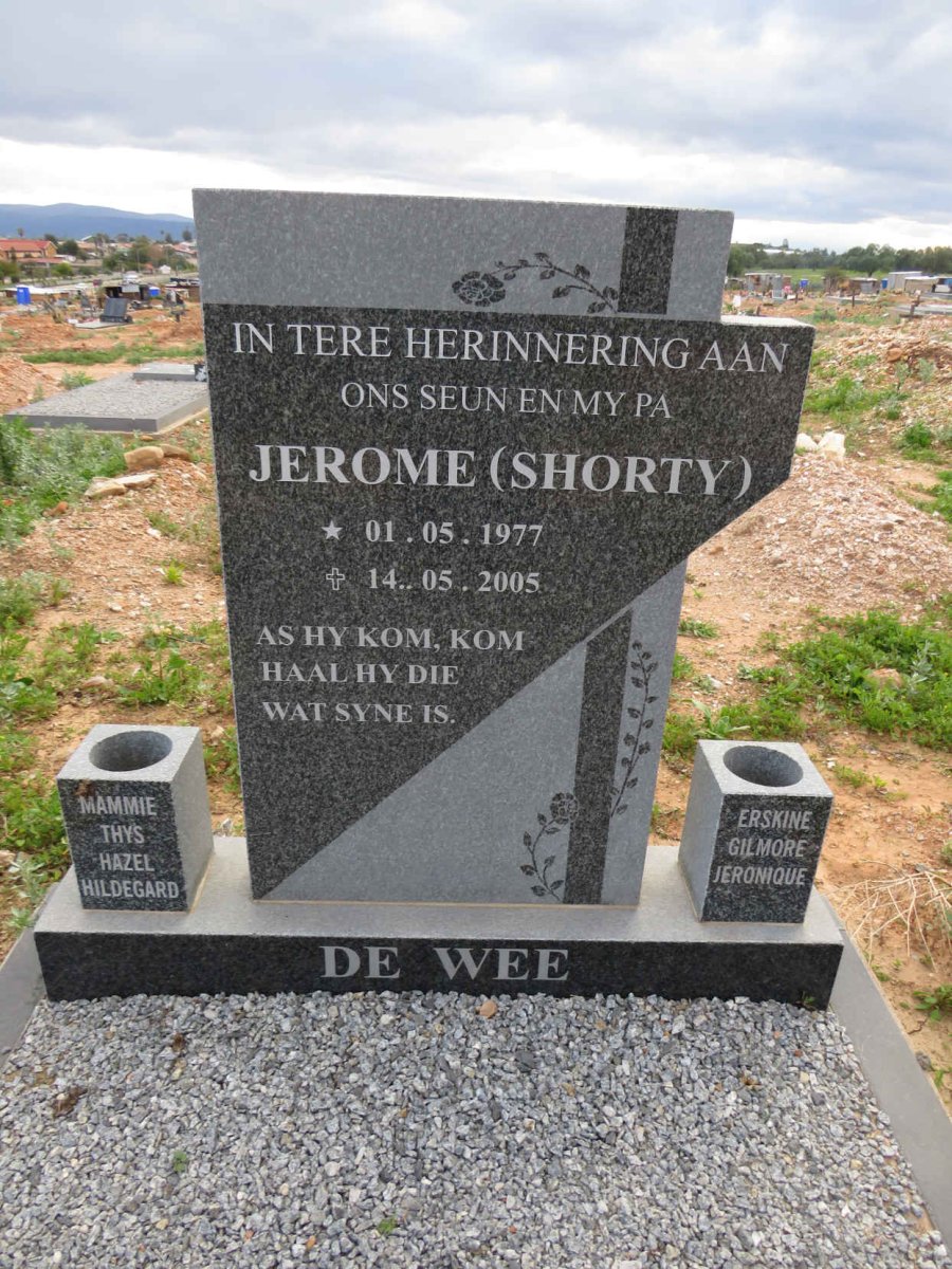 WEE Jerome, de 1977-2005