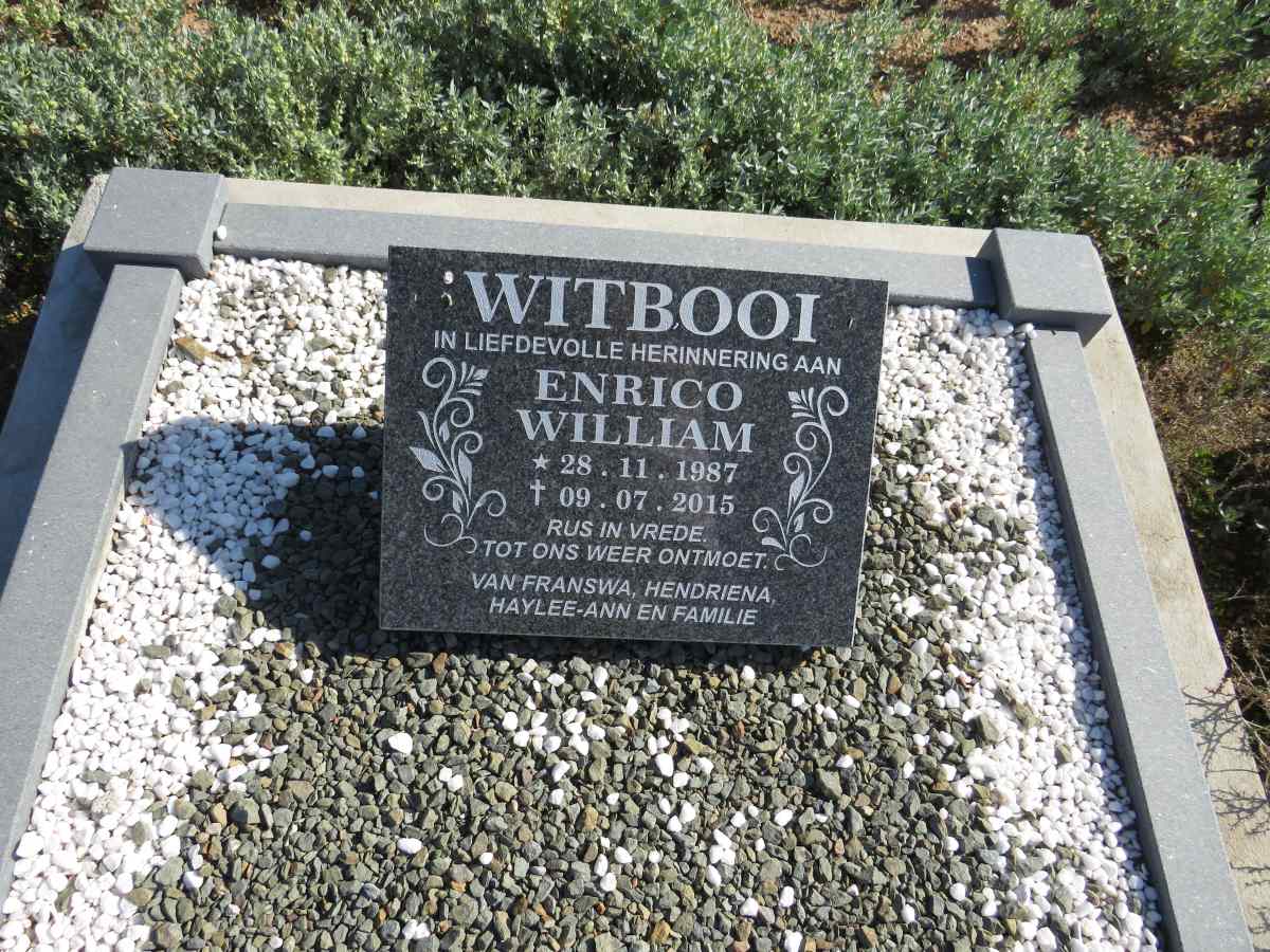 WITBOOI Enrico William 1987-2015