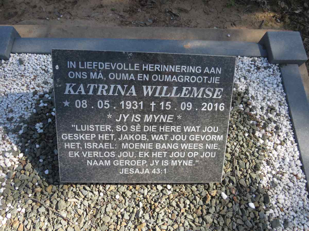 WILLEMSE Katrina 1931-2016