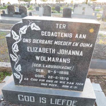 WOLMARANS Elizabeth Johanna nee LABUSCHAGNE 1886-1970