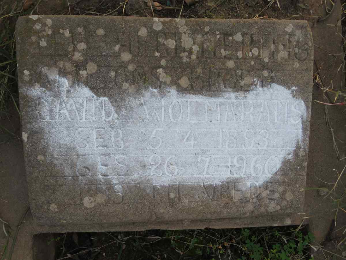 WOLMARANS David 1893-1960