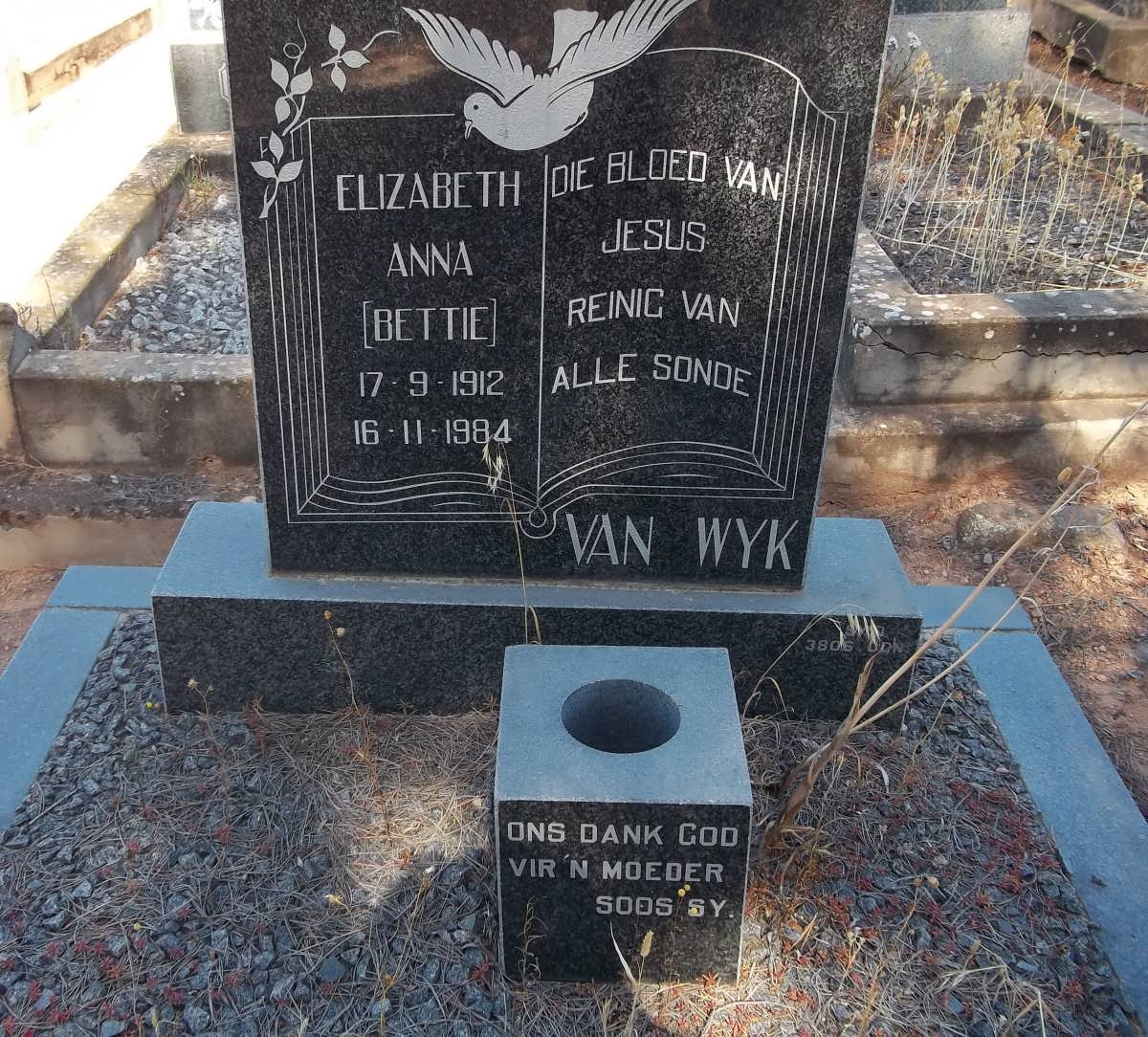 WYK Elizabeth Anna, van 1912-1984
