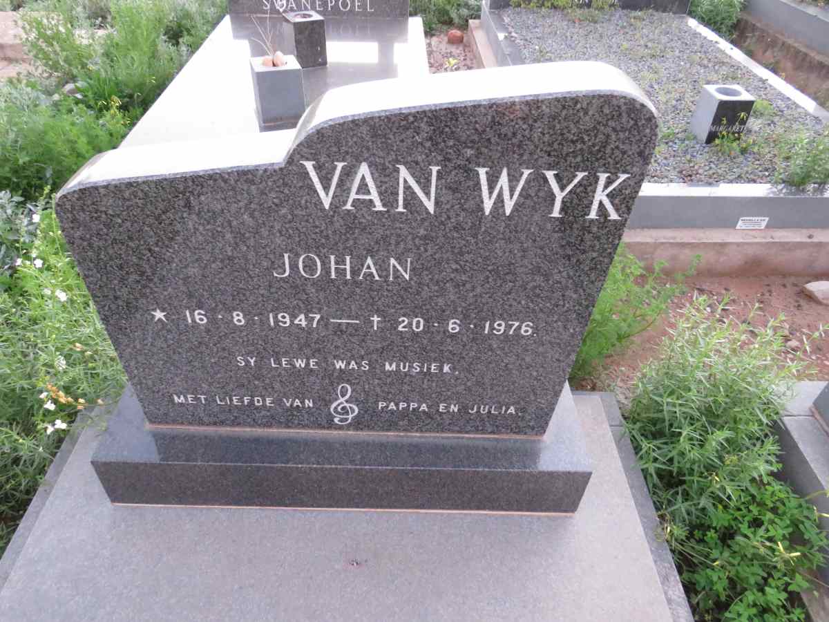 WYK Johan, van 1947-1976