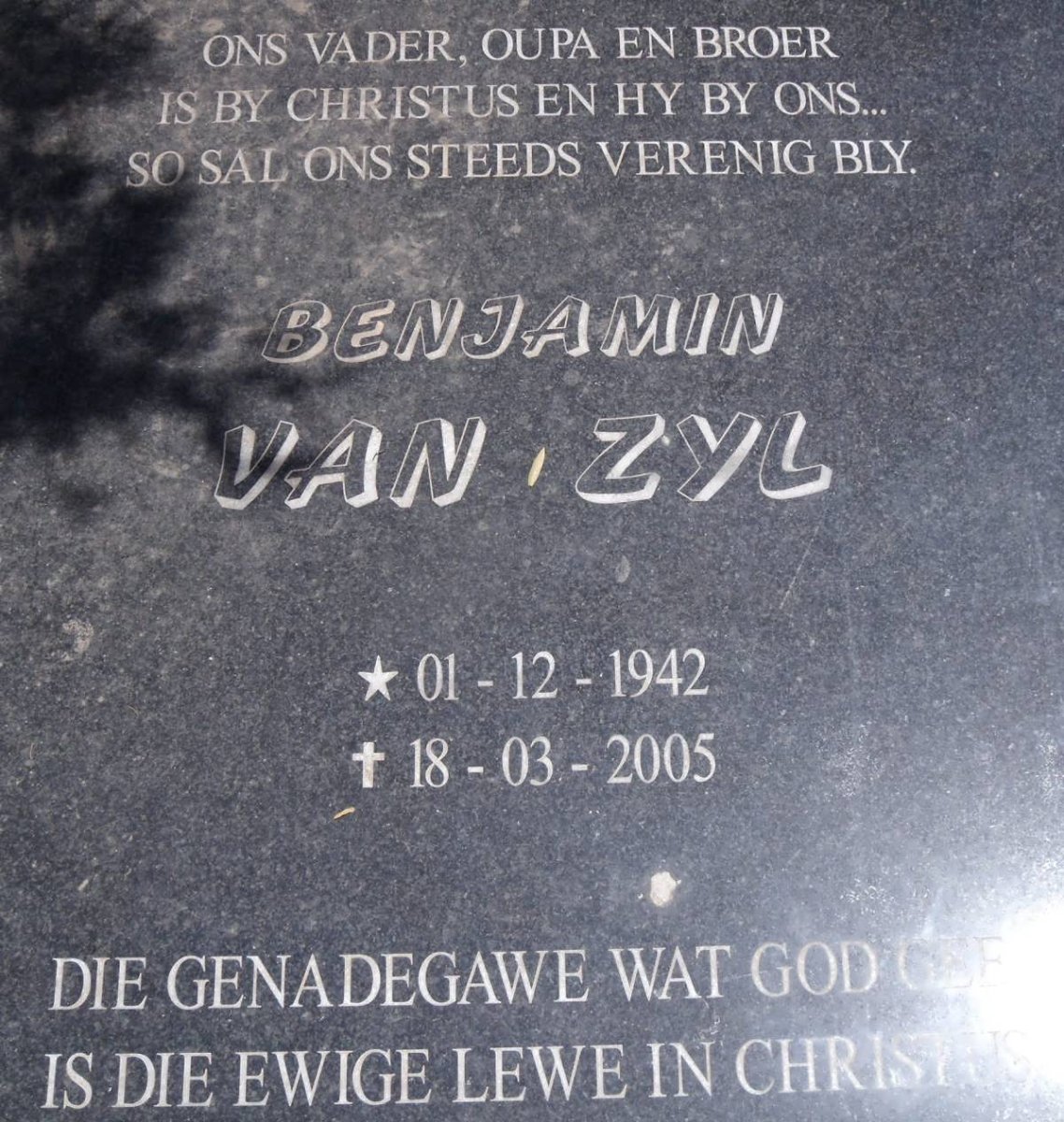 ZYL Benjamin, van 1942-2005