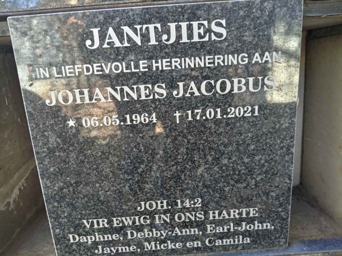 JANTJIES Johannes Jacobus 1964-2021