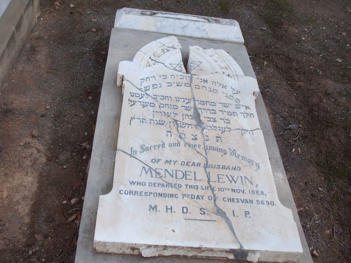 LEWIN Mendel  -1929