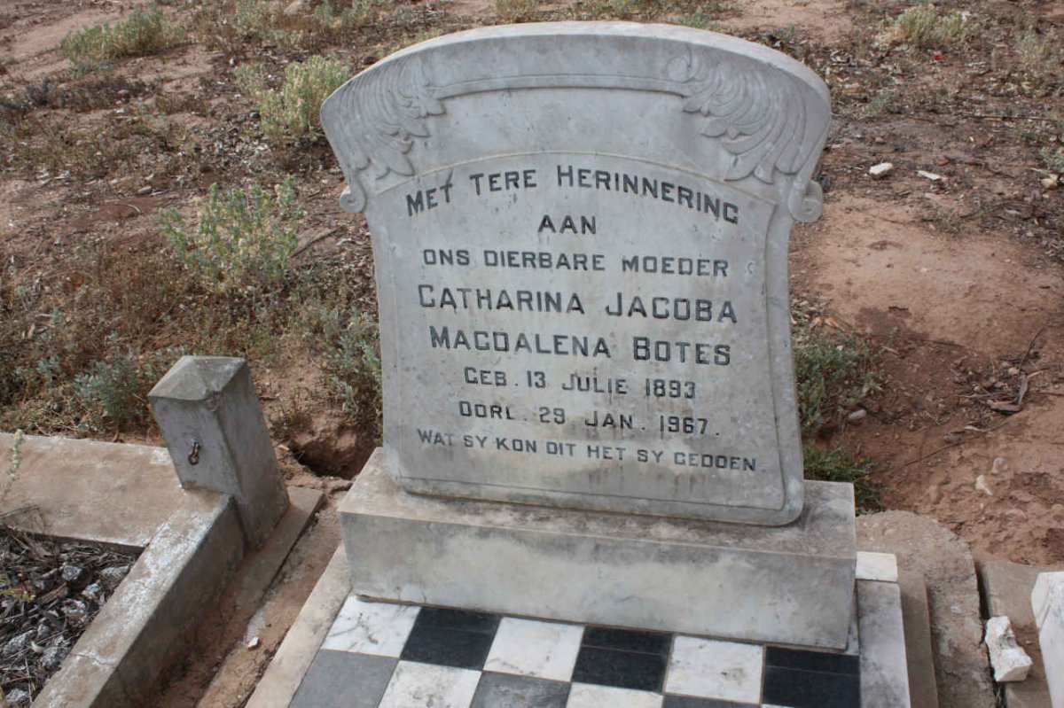 BOTES Catharina Jacoba Magdalena 1893-1967