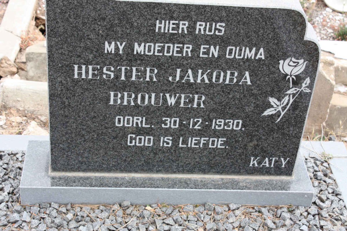 BROUWER Hester Jakoba -1930