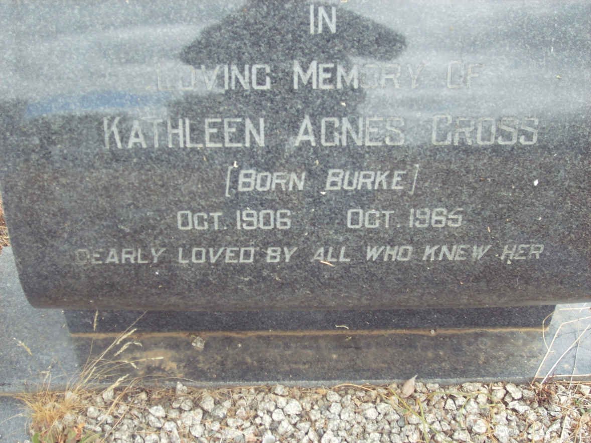 CROSS Kathleen Agnes nee BURKE 1906-1965