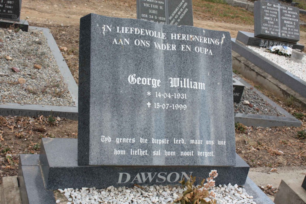 DAWSON George William 1931-1999