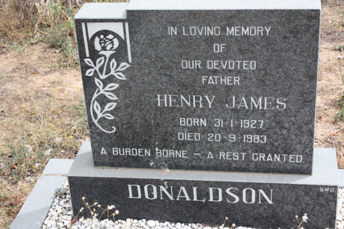 DONALDSON Henry James 1927-1983