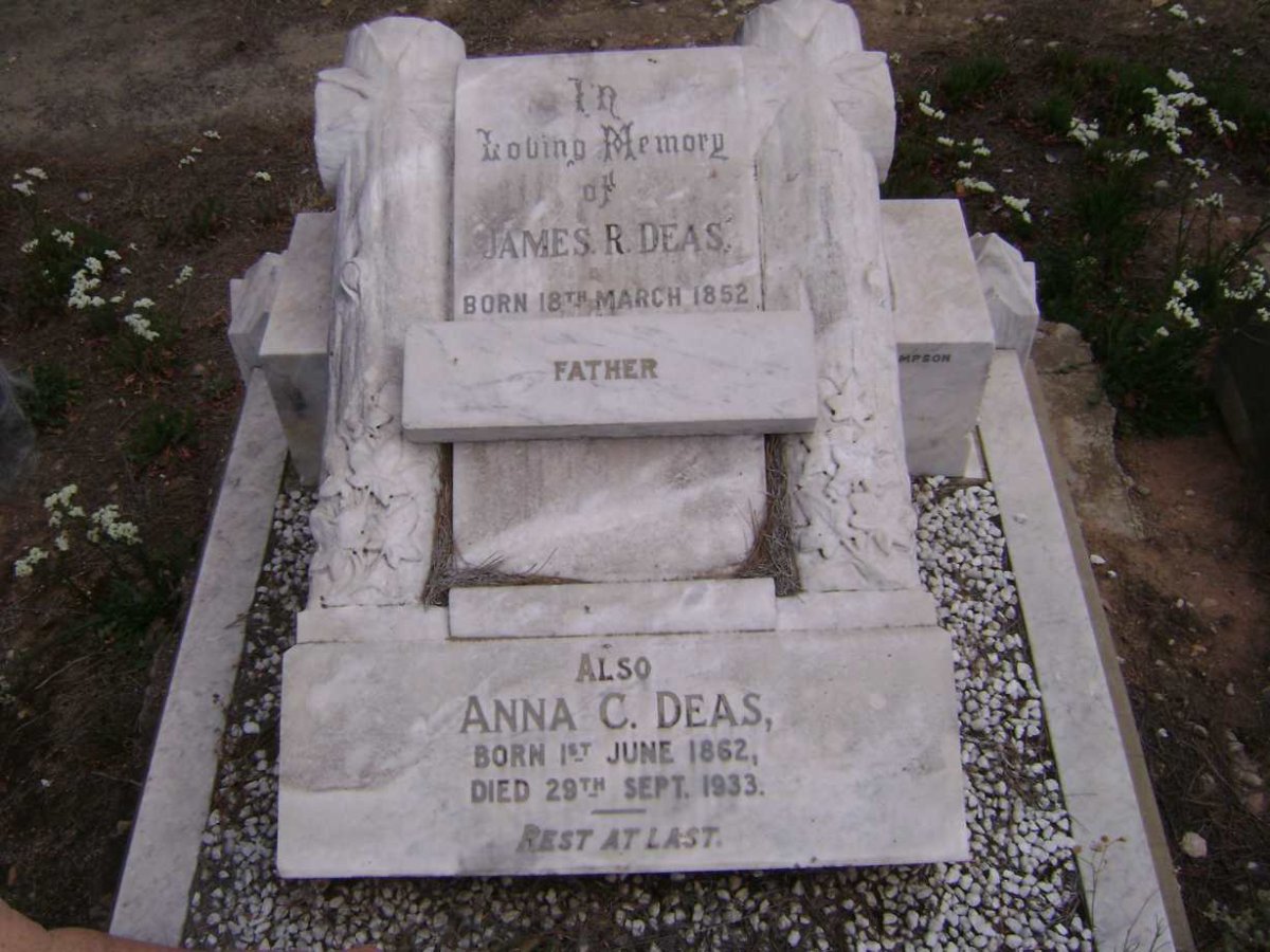 DEAS James R. 1852- &amp;  Anna C. 1862-1933