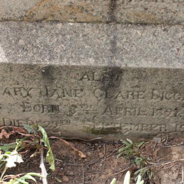 DIGGEDEN Mary Jane Clare 1897-1905
