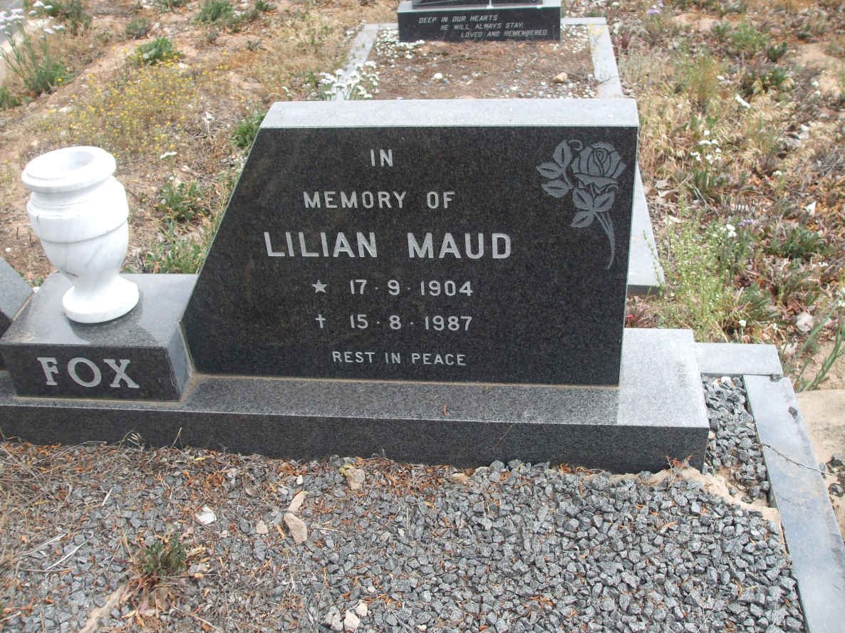 FOX Lilian Maud 1904-1987