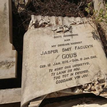 GOUS Jasper Smit Faculyn 1876-1948