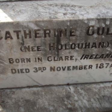GULLY Edward -1909 &amp; Catherine HOLOUHAN -1874