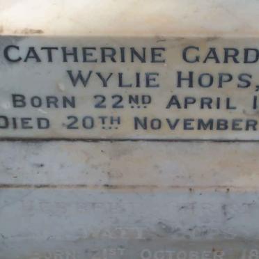 HOPS Catherine Gardner Wylie 1879-1945