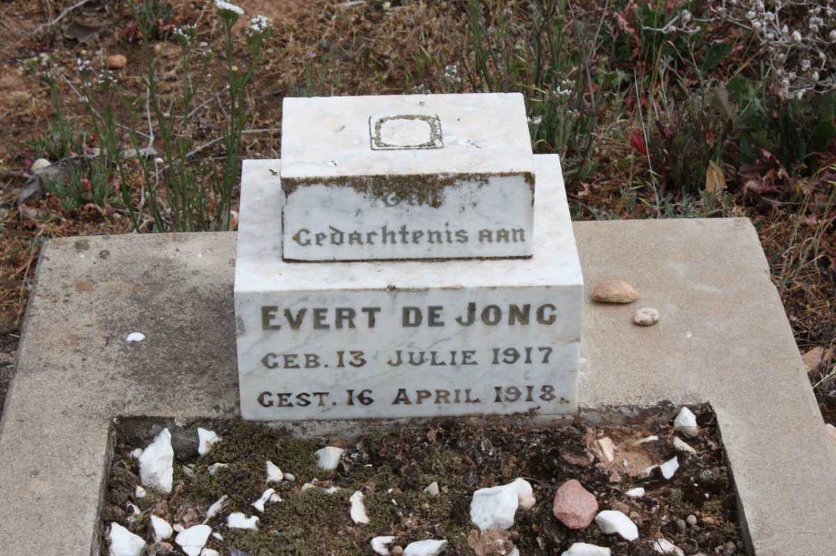 JONG Evert, de 1917-1918
