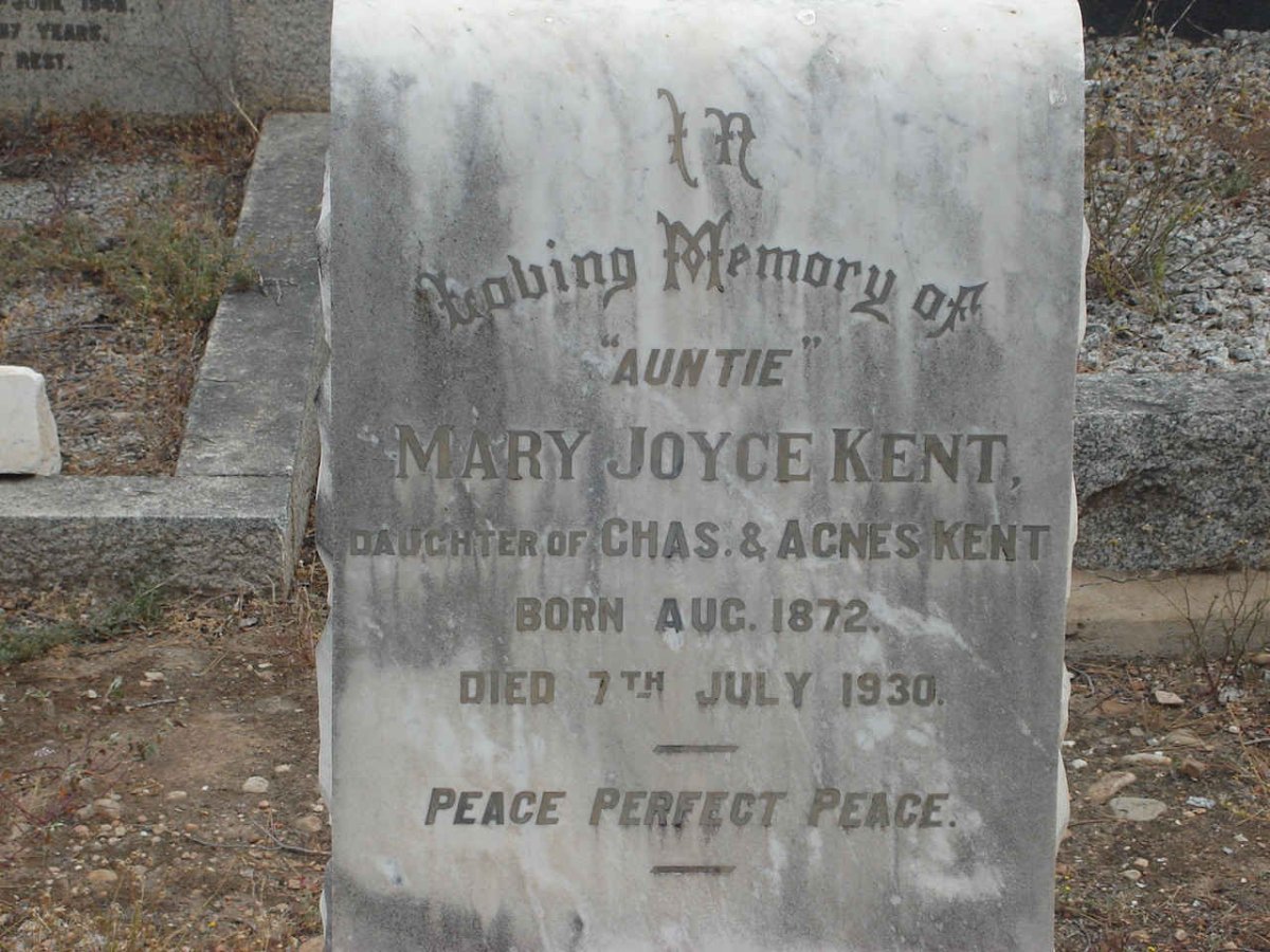 KENT Mary Joyce 1872-1930