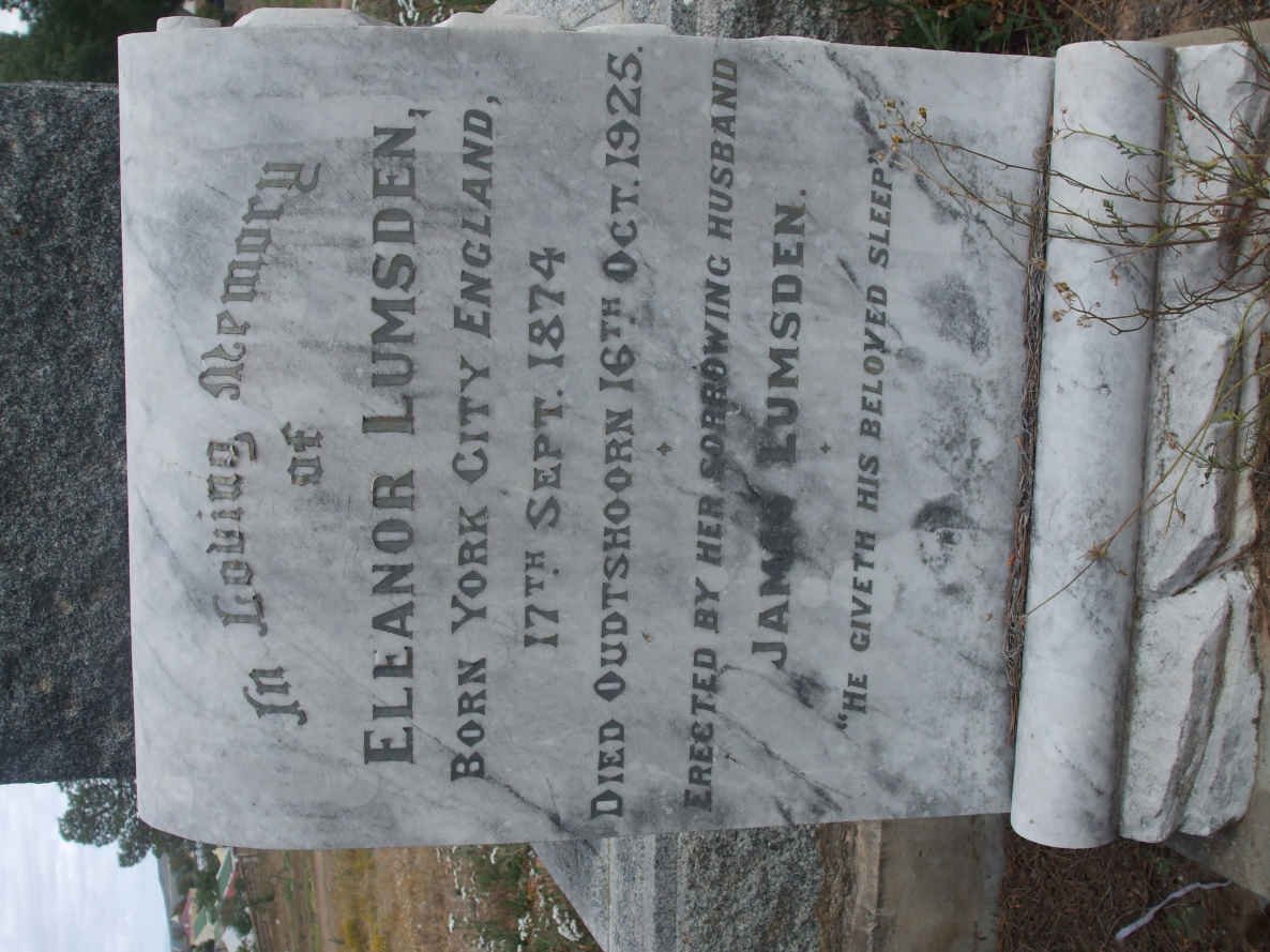 LUMSDEN Eleanor 1874-1925