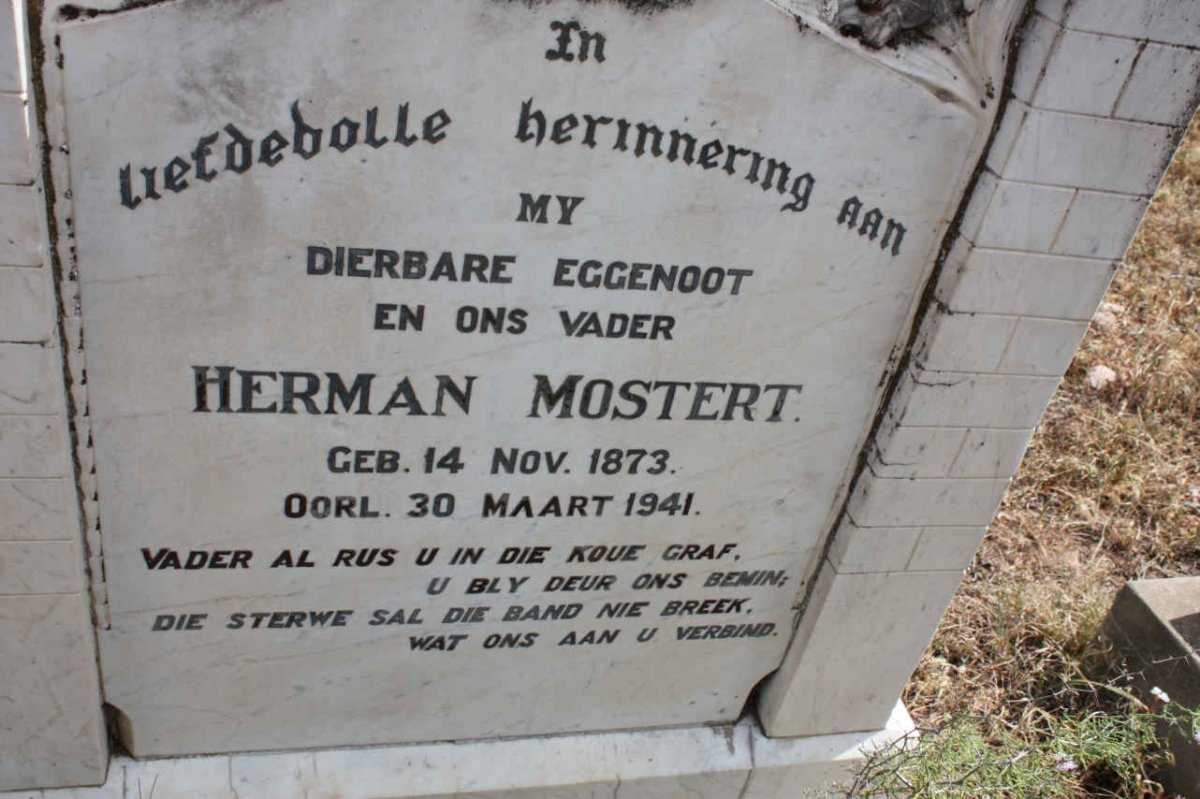 MOSTERT Herman 1873-1941