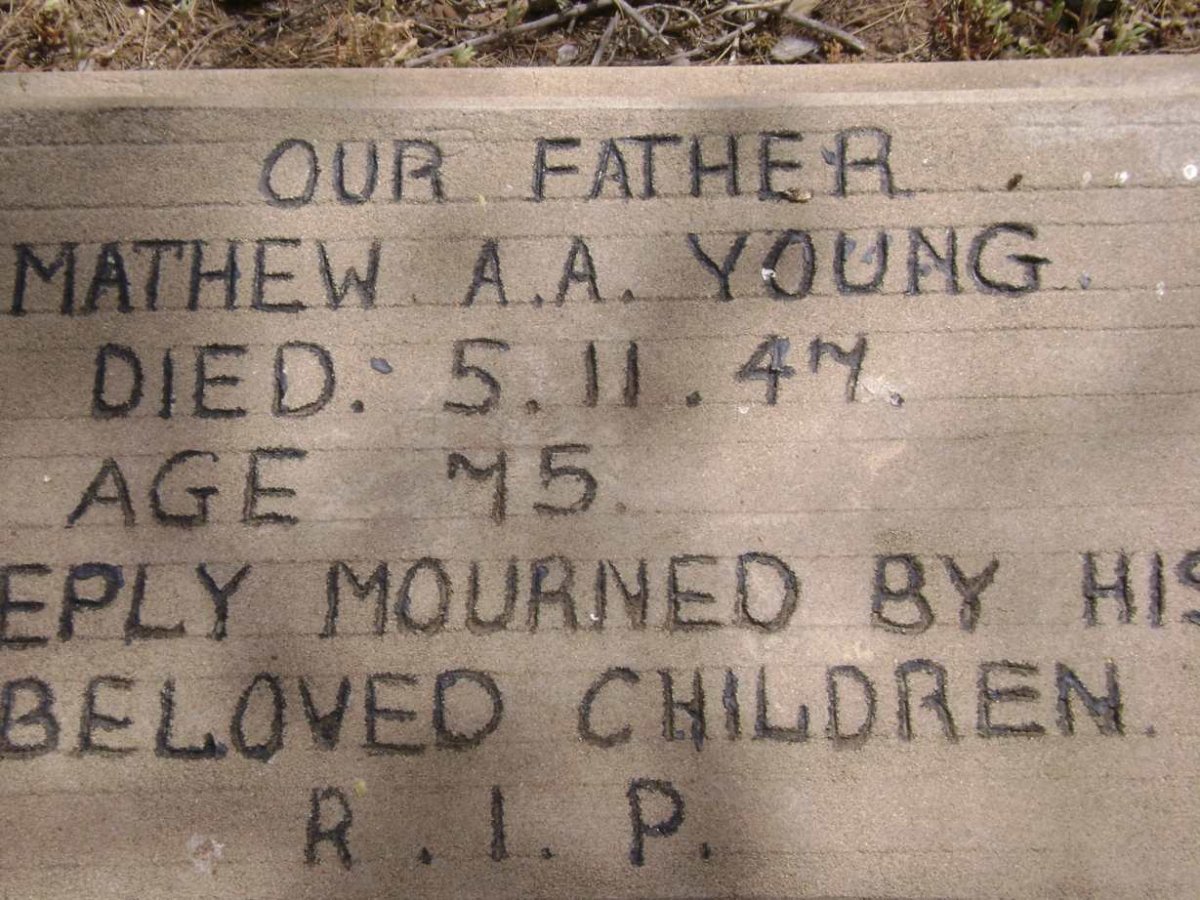 YOUNG Mathew A.A. -1947