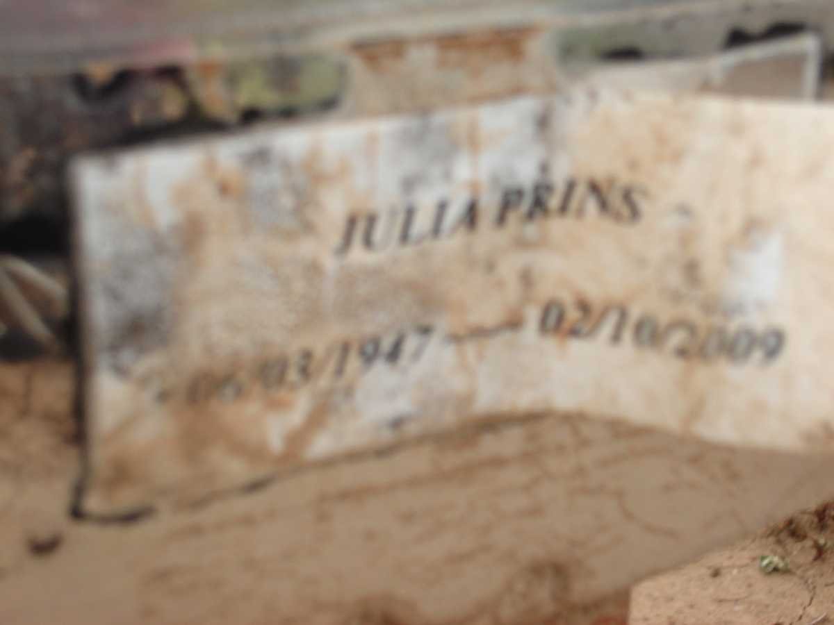 PRINS Julia 1947-2009